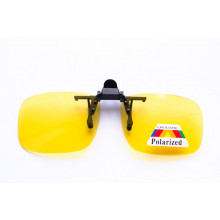 Водительские клипоны на очки с желтыми линзами